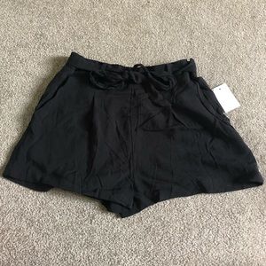 Charlotte Russe flowy black shorts size S